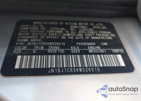 2019 Nissan Rogue Sport S from USA, damaged, VIN JN1BJ1CR5KW326515